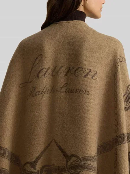 Ponczo Lauren Ralph Lauren brązowe