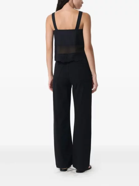 Top Rag & Bone cu broderie negru