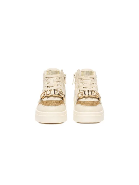 Sneakersy Guess Écru