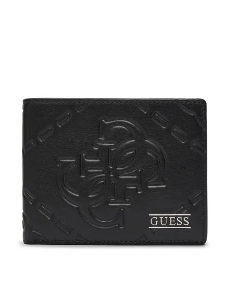 Кожен портфейл Guess BOSTON мъжки SMBOMG черно