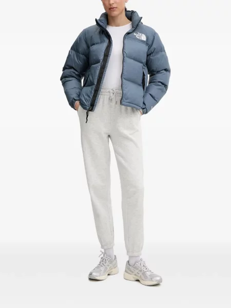 Retro prošívaný péřová bunda The North Face modrá