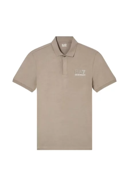 Scurt tricou polo Ea7 Emporio Armani cu imagine