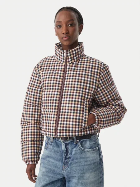 Tommy Jeans Преходно яке Цветен Cropp Fit