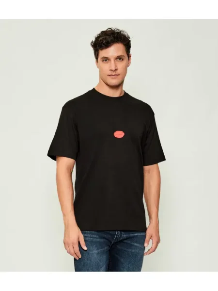 HUGO Tricou Divis negru