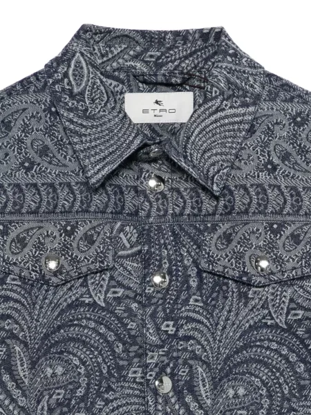 Kurtka jeansowa dziecięca Etro niebieska