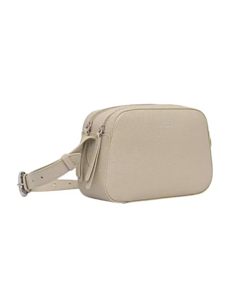 Coccinelle torebka crossbody skórzana beżowa