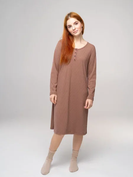 Ночная рубашка Roza коричневая