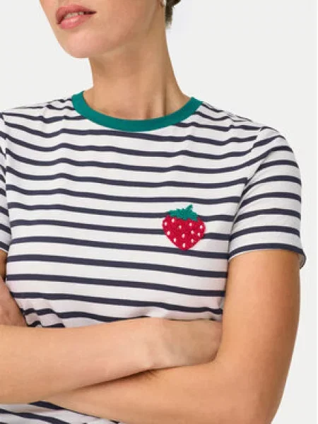 ONLY Majica ONLHEART morsko plava / smaragdno zelena / tamno crvena bijela