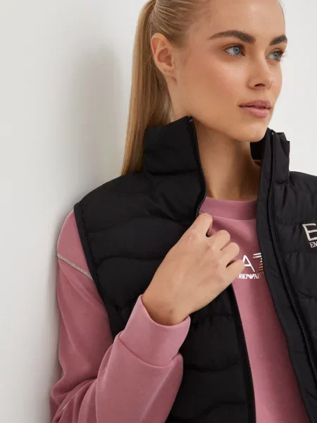 Emporio Armani bezrękawnik przejściowy czarny