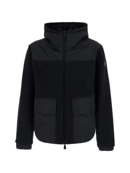 Bunda Moncler Grenoble s kapucí černá