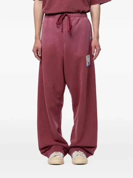 Pantaloni Maison Mihara Yasuhiro zdrențuiți roșu