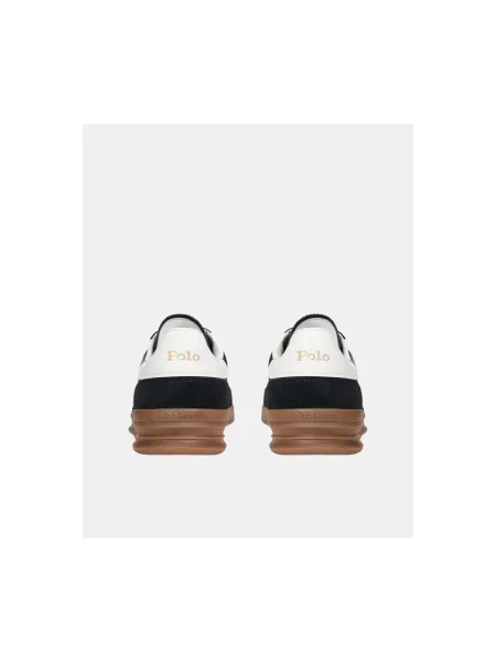 Sneakerși Polo Ralph Lauren din piele negru