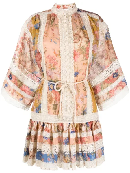 Rochie mini Zimmermann scurtă de costum roz