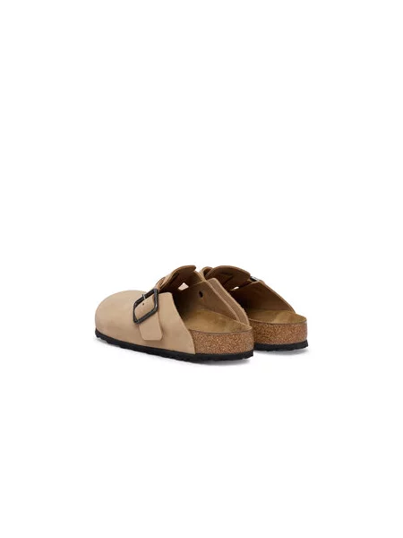 BIRKENSTOCK Dreváky Boston ťavej srsti béžová