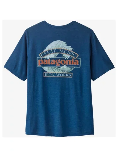 Koszulka z krótkim rękawem Patagonia Cap Cool Daily Great Wave ciemny S niebieski