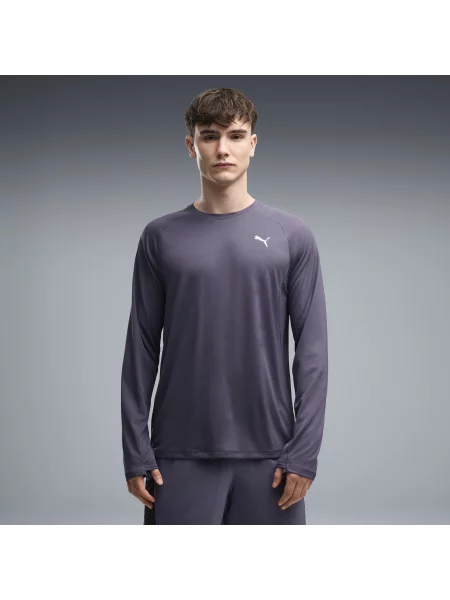 PUMA MÄ™ska koszulka z dÅ‚ugim rÄ™kawem do biegania VELOCITY OdzieÅ¼ S szary