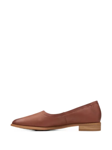 Pantofi cu toc Clarks Originals din piele fără toc maro