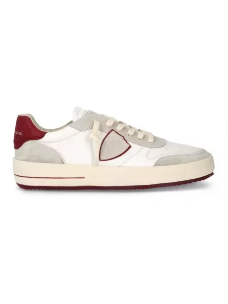 Buty do tenisa Philippe Model zamszowe do tenisa białe