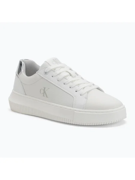 Calvin Klein női cipő Chunky Cupsole Low Mg fényes fehér/ezüst. Méret: 38 EU fehér