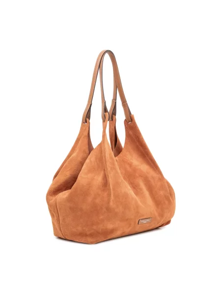 Shopperka Gianni Chiarini skórzana beżowa
