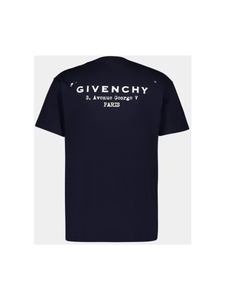 Koszulka Givenchy z logo niebieska