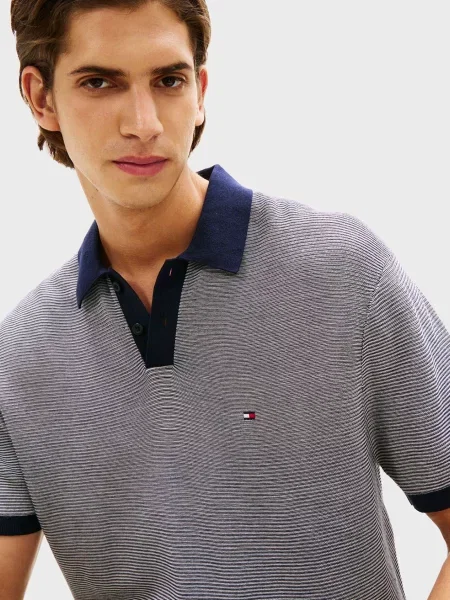 Поло Tommy Hilfiger в полоску синее