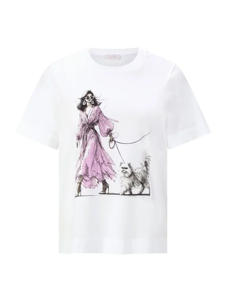 Rich & Royal Tricou mov liliachiu / negru alb