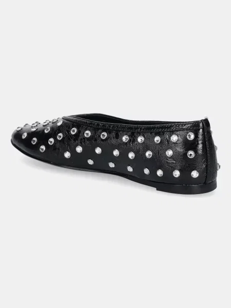 Кожаные балетки Steve Madden черные