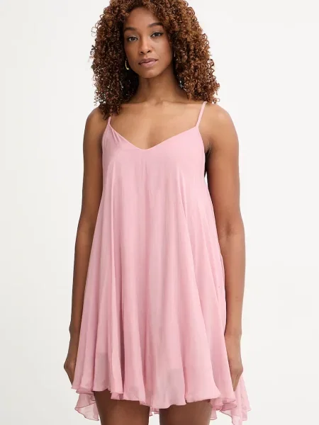 Haveone rochie de vară cu vâscoză roz