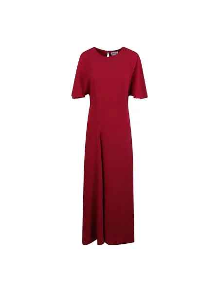 Sukienka jeansowa Parosh dzwony z rozszerzanymi rękawami garniturowa niebieska