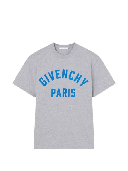 Tricou Givenchy cu broderie gri