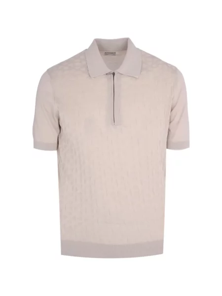 Tricou polo Pal Zileri cu imprimeu geometric din jacard