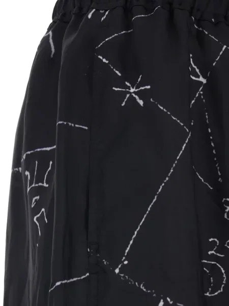 Raišteliu šortai Rick Owens juoda
