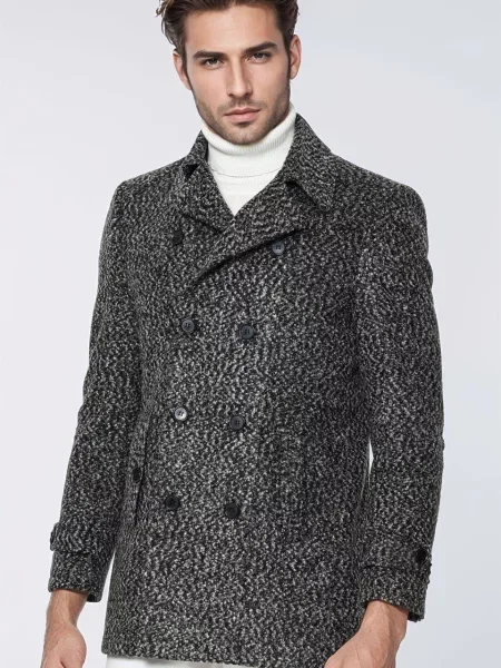 Palton Dewberry cu imagine gri