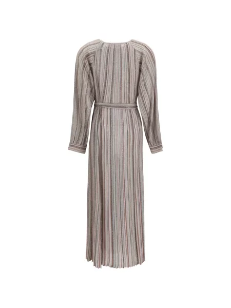 Lung curea Missoni cu paiete roz