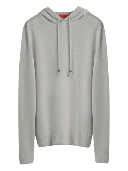 Кашмирен суичър с качулка Dda сиво