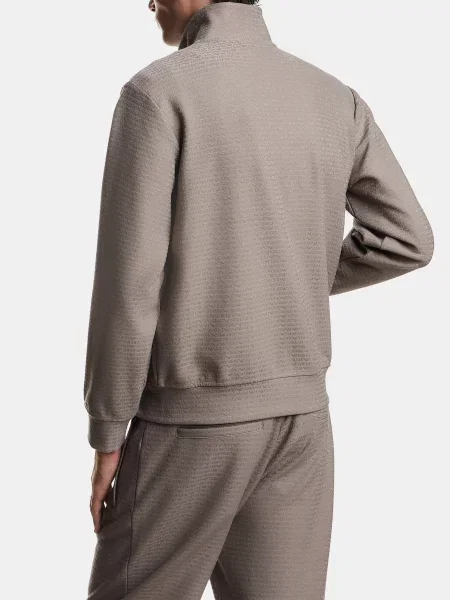 Кофта Emporio Armani бавовна/ліоцел сірий