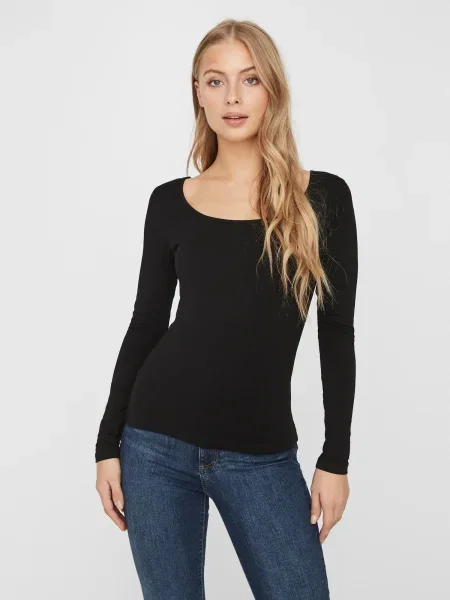 VERO MODA Tricou Maxi' negru