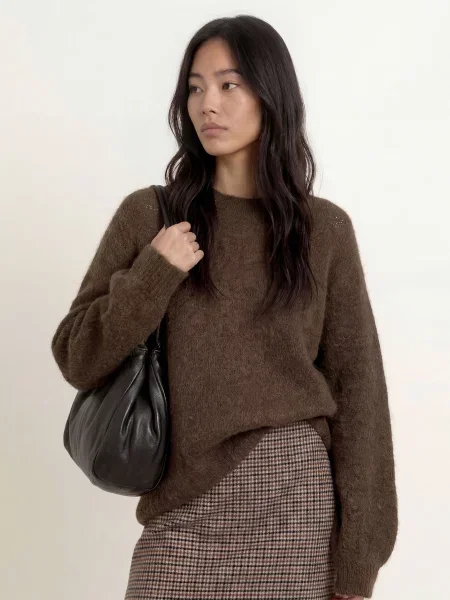 Herrlicher Sweter Mia Lora Z Moherem braun