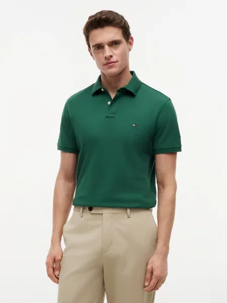 TOMMY HILFIGER Tričko CORE jedľová zelená