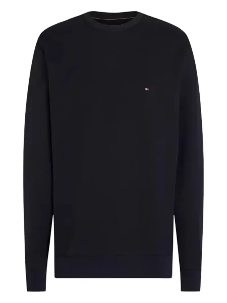 Pulover Tommy Hilfiger cu decolteu rotund albastru