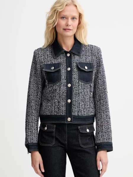 Сако Morgan с едно копче с десен VOSCAR тъмносиньо