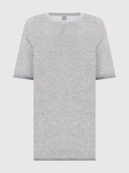 Меланжева футболка Toteme сіра
