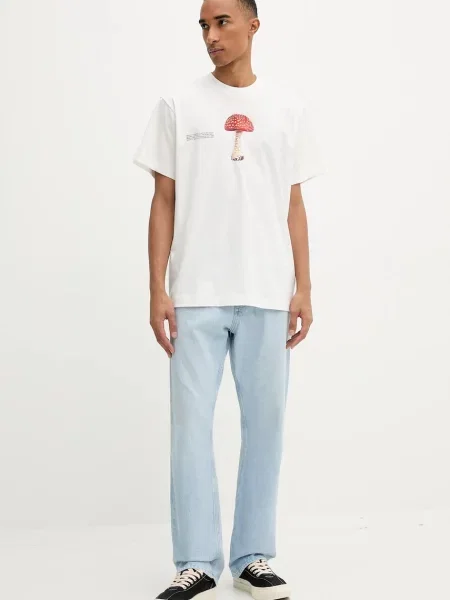 Футболка Pangaia з принтом білий