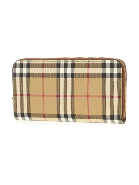 Portfel Burberry skórzany w kratę