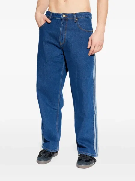 Дънки Adidas с принт с леопардов принт сребристо