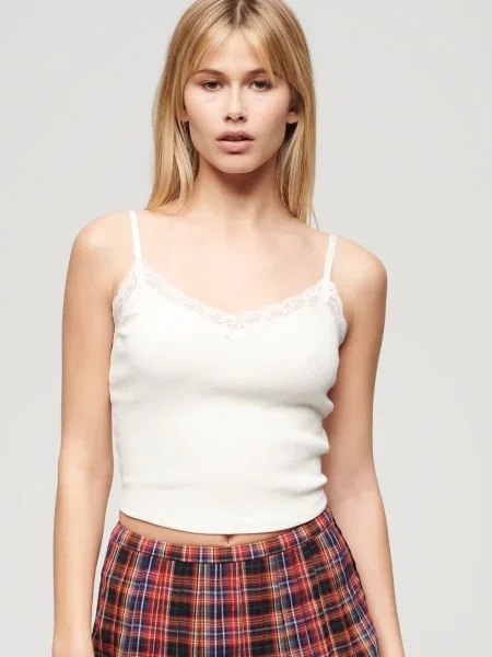 Superdry & Co Top Essentials volneno bela