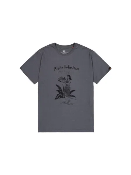 Alpha Industries pánske tričko Hawaii vintage grey sivá