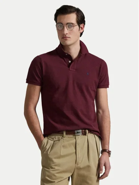 Polo Ralph Lauren Pólóing Bordó Custom Slim Fit