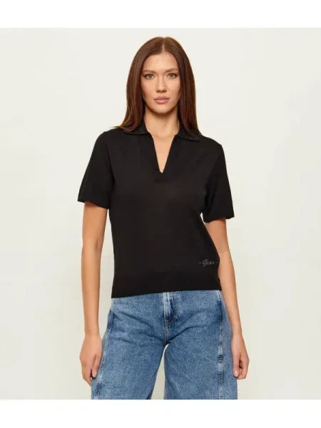 GUESS De lână polo STORMI negru